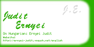 judit ernyei business card